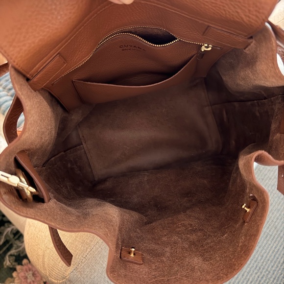 Cuyana Tan Leather Backpack - Picture 2 of 8